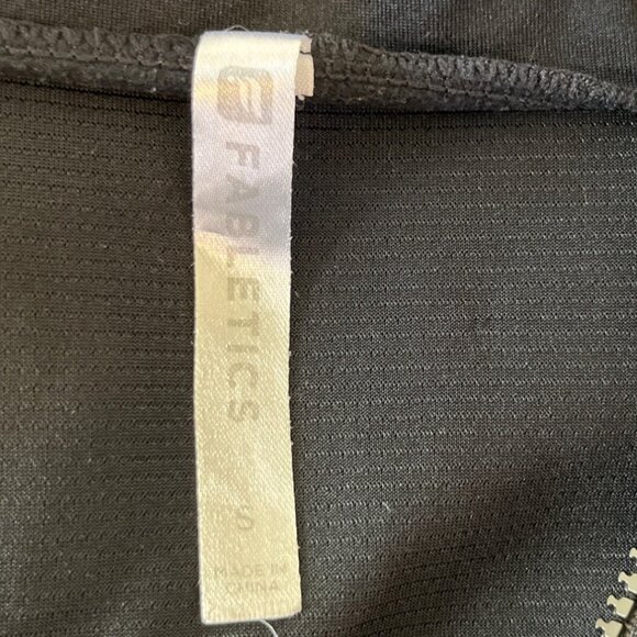 Fabletics Polka Dot Moira Front Zip Jacket Womens Small Black Gym Yoga - Picture 8 of 10